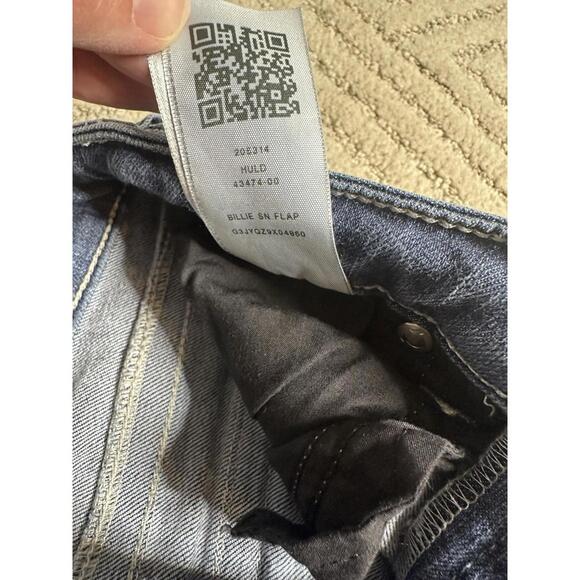 True Religion Billie Womens 27 Mid Rise Straight Leg Med Wash Blue Denim - Picture 7 of 7